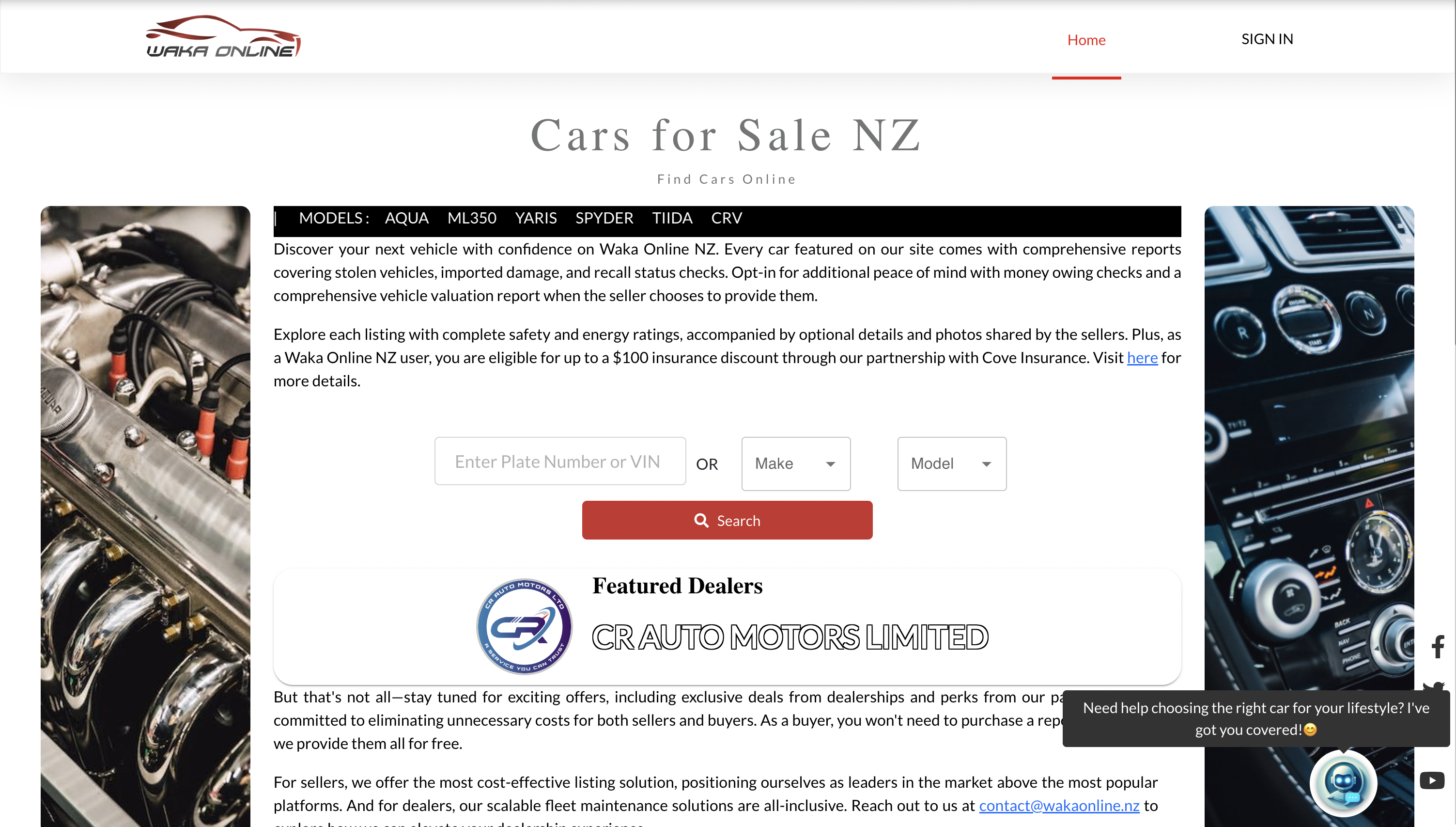 WakaOnline NZ Car Listings